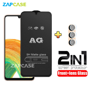 PAKET 2in1 Tempered Glass Anti Glare Samsung A33 5G Free Tempered Glass Camera Lens