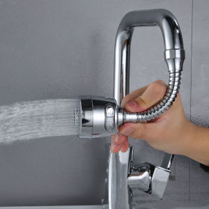 Aerator Flexible Sink Faucet 360 Degrees Water Saving Bathroom Water Tap Filter Sprayer Jet Faucet Extender Splash-proof