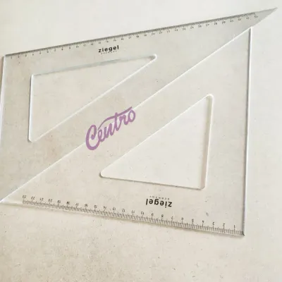 ROTRING ZIEGEL RULER / SEGITIGA BESAR NO 12 SET 23CM/33CM