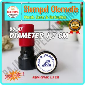 STEMPEL NAMA / No HP/WA Bulat Ukuran 1.7 cm I STEMPLE LOGO I STAMPEL DOKTER BIDAN PERAWAT I STAMPEL OTOMATIS I STAMP ANAK CUSTOM