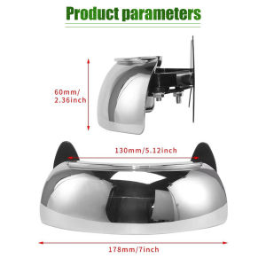 Universal Motorcycle Rearview Mirror 180 Degree Safety Windshield Mirror for Motocross Accessories for NMAX ADV CLICK BMW 1200GS