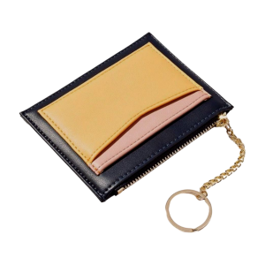 Dompet Kartu Wanita Mini Vintage Korean Style Hitam Berkilau & Abu-abu Tua Import Kekinian