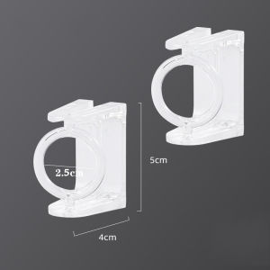 [จัดส่งจากกรุงเทพฯ]ใหม่หมุนได้ ตะขอยึดราวม่าน แบบมีกาวในตัว ห้องครัวและห้องน้ำที่ยึดราวม่านอาบน้ำ ราวแขวนผ้าเช็ดตัว 1แพ้ค 2 ชิ้น 2pcs curtain rod holder