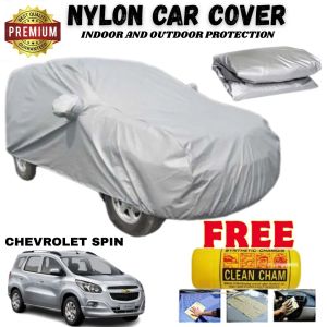 Waterproof Nylon Car Cover for Chevrolet Spin Portable & Easy to Use Cover for Regular SUV With Clean Cham