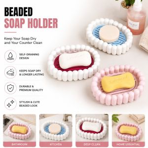 1Pcs Double Layer Square Bathroom Soap Dish Plastic Drain Soap Box Household Bathroom Travel Simple