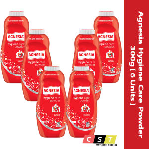 Agnesia Hygiene Care Powder 300g (Prickly Heat & Heat Rash) X 6 Unit