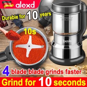 Alex [Grind into powder in 10s] spice grinder coffee bean grinder electric coffee grinder flour mill grinding machin