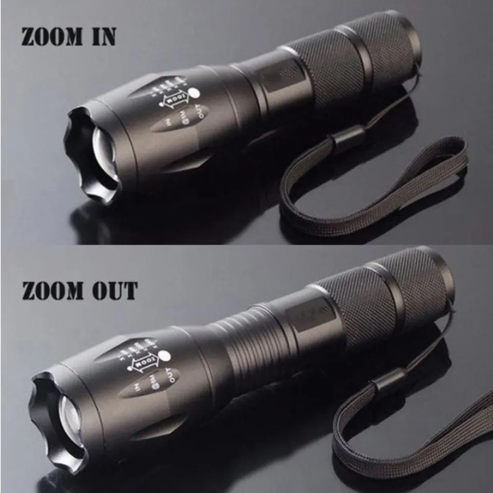 OKDEALS Practical Camping Outdoor Waterproof Torch Flashlight 500 Lumen LED  Zoomable