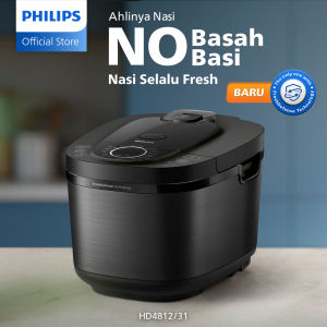 Philips Digital Rice Cooker Magicom HD4812/31 3000 Digital Series Premium Kapasitas 1.8 L Hitam - FreshDefense Technology 
