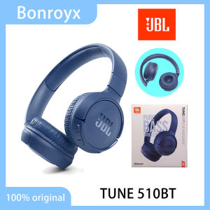 JBL TUNE 510BT Wireless Over-Ear Headphones Bluetooth JBL Pure Bass Sound Foldable Design Soft Ear Cushions Built-in Microphone Hands-Free Calling Lightweight Portable Daily Use