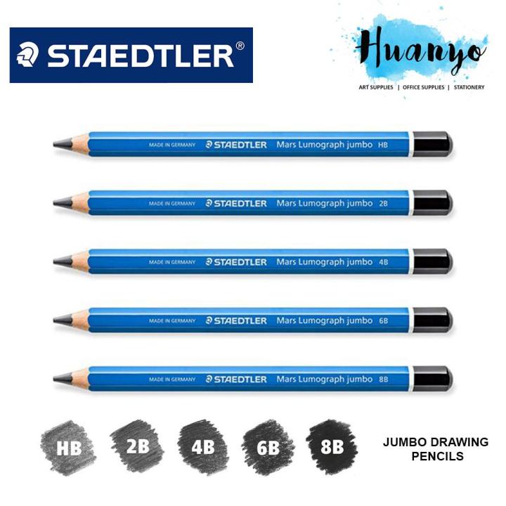 Staedtler Mars Lumograph Drawing and Sketching Pencils Set of 12 degrees |  Shopee Malaysia