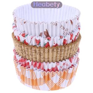 Heabety  100pcs bánh mì giấy Khay nướng bánh nướng xốp bánh hamburger dầu-proof thực tế Mini Snack chịu nhiệt bánh công cụ