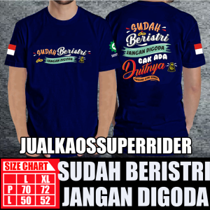 BAJU KAOS DISTRO SUDAH BERISTRI JANGAN DIGODA