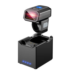 Eyoyo Máy Quét Mã Vạch Vòng Đeo Ngón Tay 1D Tương Thích Với Chức Năng Bluetooth & Kết Nối Không Dây & Có Dây 2.4G Máy Đọc Mã Vạch Ngón Tay Mini Đeo Được Tiện Dụng Hoạt Động Với Windows MacOS Android 4.0 + IOS