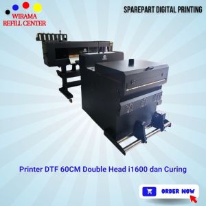 Printer DTF 60CM Double Head i1600 dan Curing