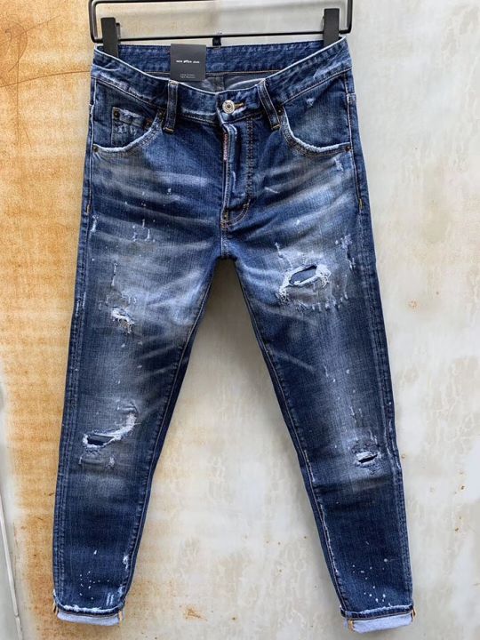 Dsquared2 Jeans Men Fashion Slim Fit Super Skinny Jeans For