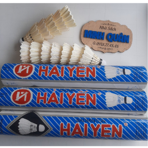 01 ống cầu lông Hải Yến - 12 quả - xanh sọc