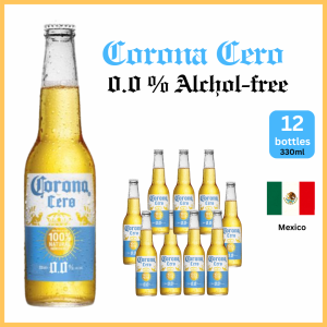 Alcohol-Free Beer – Corona Cero 0.0% 330ml (4/6/12/24 Bottles)