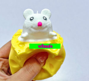 หนูบีบแล้วโผล่ พร้อมส่งจากไทย ตุ๊กตาสกุชชี่ ชีส ของเล่นคลายเคลียด ของเล่นผ่อนคลาย นุ่มมือ