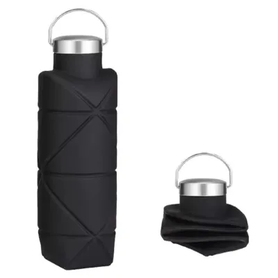 700ML Foldable Tumbler Food Grade Silicone Water Bottle Leak Proof Reusable Collapsible Water Bottle