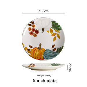 Omk phong cách đồng quê Mỹ gốm đĩa ăn tối món tráng miệng