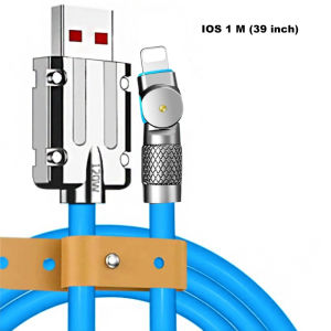 120W Fast Charging USB-C Cable with Rotating Head Compatible for vivo Xiaomi OPPO