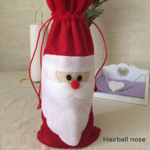 Christmas Santa Claus Wine Bottle Cover Merry Christmas Decorations For Home Christmas Ornament  2022 New Year