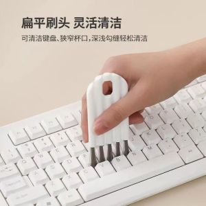 Multi Purpose Cleaning Brush for Cup Lids Keyboard Gaps Curly Cup Lid Air Cushion Comb Bottle Cap Grooves Crevices Cleaning Tool