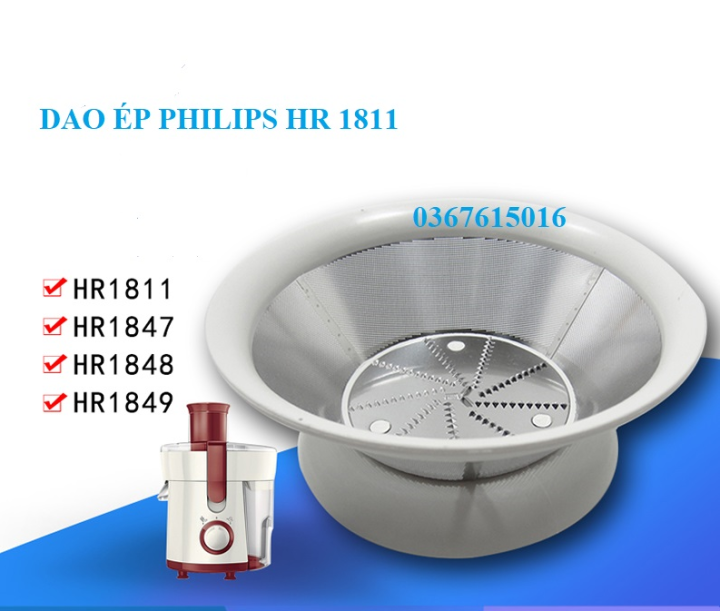 Máy ép trái cây Philips Bộ lọc lưỡi dao Lưỡi dao HR1848 1811 1849 1847 1824 Phụ kiện