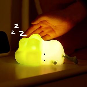 LED Children Night Light Rechargeable Silicone Squishy Duck Lamp Child Holiday Gift Sleeping Creative Bedroom Desktop Decor Lamp