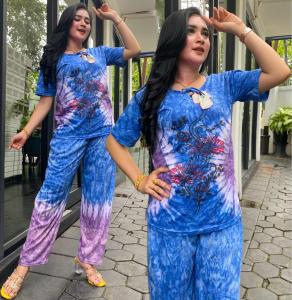 PAKET USAHA dapet 3pcs SETELAN KAOS SABLON CELANA PANJANG TIE DIE
