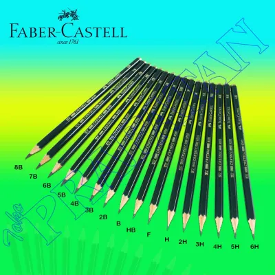 Pensil Faber Castell (6H 5H 4H 3H 2H H F HB B 2B 3B 4B 5B 6B 7B 8B)