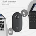 Logitech Pebble Wireless Mouse with Bluetooth or USB - Silent, Slim Computer Mouse with Quiet Click. 