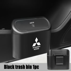 เหมาะสำหรับ Mitsubishi ASX Lancer Montero Mirage Galant Outlander Grandis Pajero Delica EVO Triton ที่แขวนด้านข้างประตูถังขยะรถยนต์พร้อมฝาปิดกล่องจัดเก็บกระเป๋าเก็บของขนาดเล็กกล่องที่เก็บสัมภาระหลังเบาะรถอเนกประสงค์
