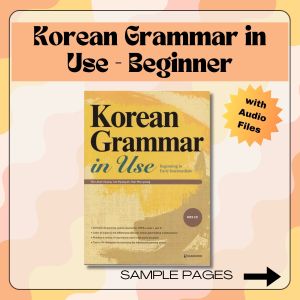 Korean Grammar in Use - Beginner with Audio Files Colored 377 pages