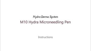 Wireless Microneedling Pen with Blue and Red LED Light Therapy Adjustable Speed and Needle Length for Facial Skincare