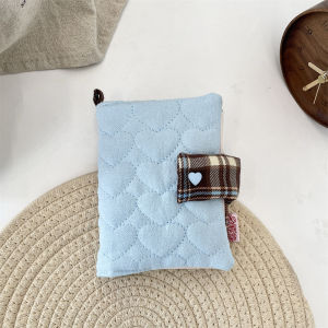 Soft INS Casual Korean Fashion Notebook Kawaii Inner Page Binder Scrapbook Journal Notepad Quilt Heart Style Diary Planner