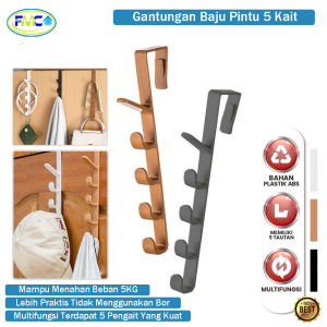 Gantungan Baju Belakang Pintu Plastik Hanger Pintu Serbaguna Murah Plastik Teba Kuat