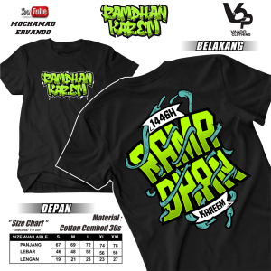 Vando Kaos Ramadhan Kareem 1446 Hijriyah Lengan Pendek Cotton Combed 30s Atasan Pria Kekinian