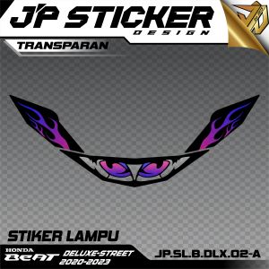 Sticker Lampu / Setiker Alis Beat Deluxe 2020-2023 - Stiker Led Honda Beat Fi New Street Cbs Iss JP