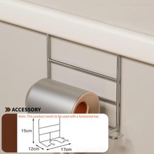 SG Stock Bathroom Wall Hanging Wire Basket Organizer Punch-Free Installation with Hooks for Shower Supplies Cosmetics