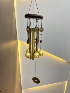 กระดิ่งลมเรียกทรัพย์ โมบายปรับฮวงจุ้ย เสริมฮวงจุ้ย เสียงใส เสริมมงคล แต่งบ้าน ประตู หน้าต่าง ( 14739 )