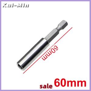 Kui-Min Hexagonal Handle Extended Connecting Rod Magnetic Screw Bits Extension Rod Long Handle Screwdriver Tip Holder Non-slip Hand Tool