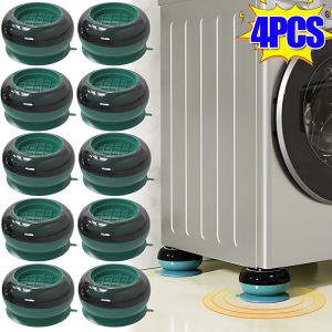 Universal Anti Vibration Pads Washing Machine Rubber Foot Mat Silent Refrigerator Furniture Pad Furniture Lifting Foot Base