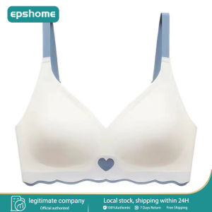 EPSHOME Women Seamless Bra with Padded Wire Free Push Up Underwear Girls Thin Cup Soft Comfortable Lingerie Size S-XL