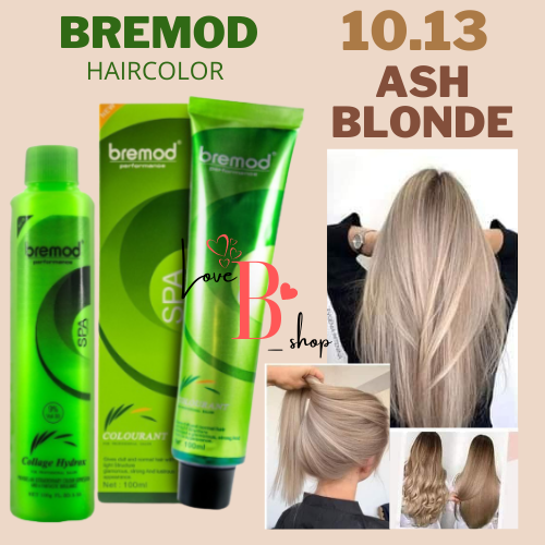 BREMOD 10.13 ASH BLONDE HAIR COLOR SET WITH OXIDIZING | Lazada PH