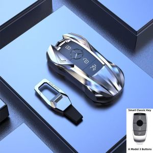 Zinc alloy Car Key Fob Case Cover For original Mercedes Benz A C E S class E63 W213 W177 GLK For AMG