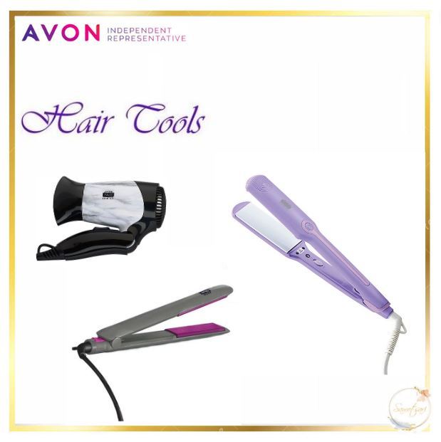 Avon Hair Tools Iris Hair Straightener with Keratin Rose Hair Straightener Lazada PH