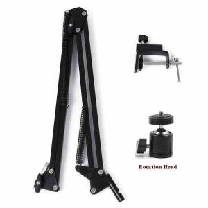 Cell Phone Holder Flexible Goose Neck Type Stand 360° Rotation Long Arm Desk Bracket Mobile Clamp For Ring LightMicShoot Video