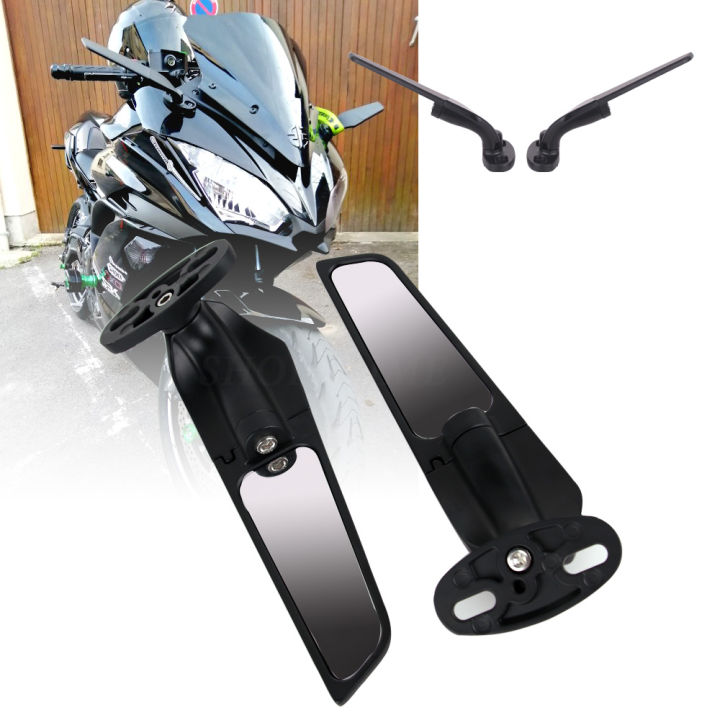Retrovisores Para Motos Ninja 300 Accessories Motorcycle Rearview Side Mirrors For Kawasaki Ninja ZX6R ZX7R ZX9R ZX10R ZX1000R Stealth Mirrors Motorcycle Zx6r Accessories - Foto 8